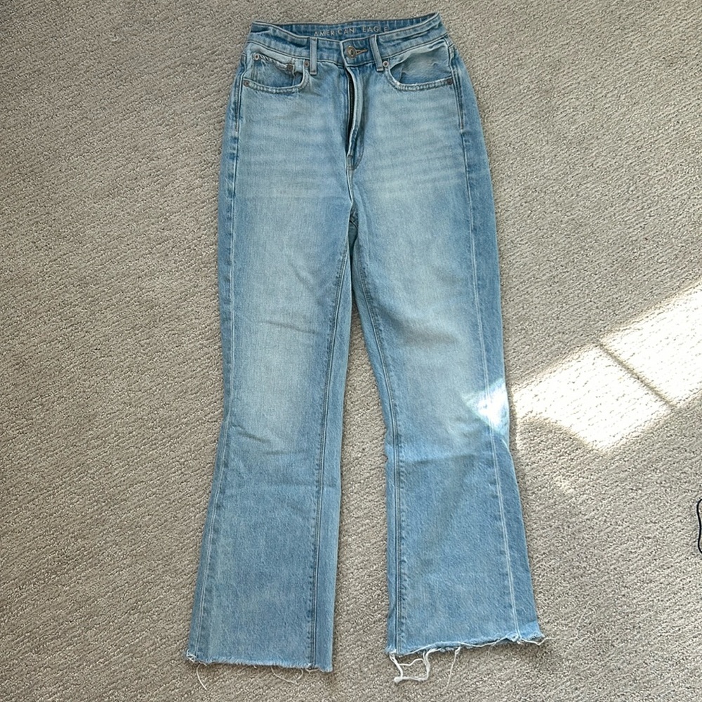High waisted flare jeans
